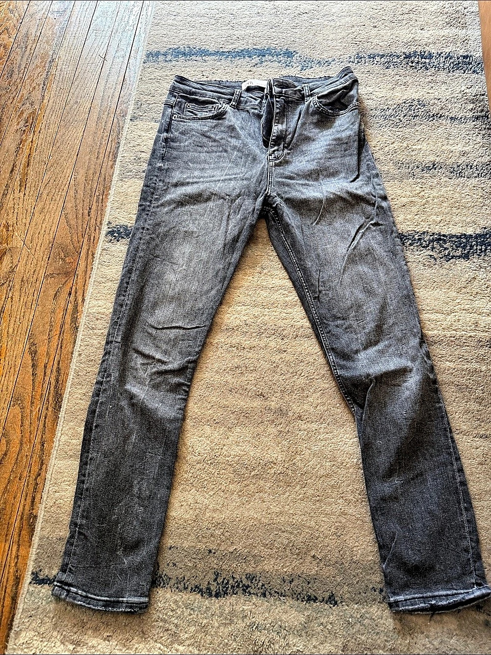 Zara The High Waist Skinny High Waist Skinny Jeans in Black US 10